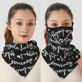 Women Cotton Mask Scarf Face Mascarillas Wraps Floral Print Lady Warm Neck Scarves Foulard Bandana Reusable Outdoor Riding Masks AExp