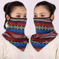 Women Cotton Mask Scarf Face Mascarillas Wraps Floral Print Lady Warm Neck Scarves Foulard Bandana Reusable Outdoor Riding Masks AExp