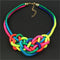 Women Cotton Rope Celtic Knot Design Collar Necklace AExp