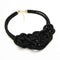 Women Cotton Rope Celtic Knot Design Collar Necklace AExp