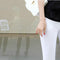Women Cropped Cotton Pants With Button detailing-Beige-S-JadeMoghul Inc.