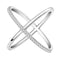 Women Cross Design Ring With Zircon Setting-5-Silver Color-China-JadeMoghul Inc.