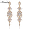 Women Crystal Long Chandelier Drop Earrings-gold-JadeMoghul Inc.