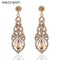 Women Crystal Wedding Earrings In Silver Or Gold-Champagne-JadeMoghul Inc.