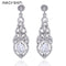 Women Crystal Wedding Earrings In Silver Or Gold-Clear-JadeMoghul Inc.