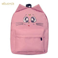 Women Cute Cat Print Canvas Backpack-3-JadeMoghul Inc.