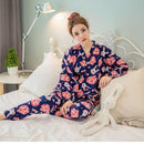 Women Cute rabbit And Cherry Print Pajama Set-L-JadeMoghul Inc.