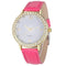 Women Diamond Analog Leather Strap Wrist Watch-Rose-JadeMoghul Inc.