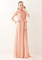 Elegant Bohemian Maxi Dress - Chiffon Halter Long Dress