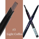 Women Dual Ended Eyebrow Self Sharpening Enhancer Wax Pencil And Brush-Light Coffee-JadeMoghul Inc.