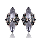 Women Elegant Crystal Stone Stud Earrings-black-JadeMoghul Inc.