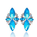 Women Elegant Crystal Stone Stud Earrings-blue-JadeMoghul Inc.