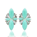 Women Elegant Crystal Stone Stud Earrings-light green-JadeMoghul Inc.