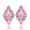 Women Elegant Crystal Stone Stud Earrings-pink 1-JadeMoghul Inc.