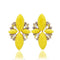 Women Elegant Crystal Stone Stud Earrings-yellow-JadeMoghul Inc.