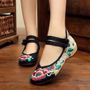 Women Embroidered Sequins Flat Shoes With Ankle Strap Closure-29-4-JadeMoghul Inc.
