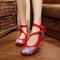 Women Embroidered Sequins Flat Shoes With Ankle Strap Closure-9-4-JadeMoghul Inc.