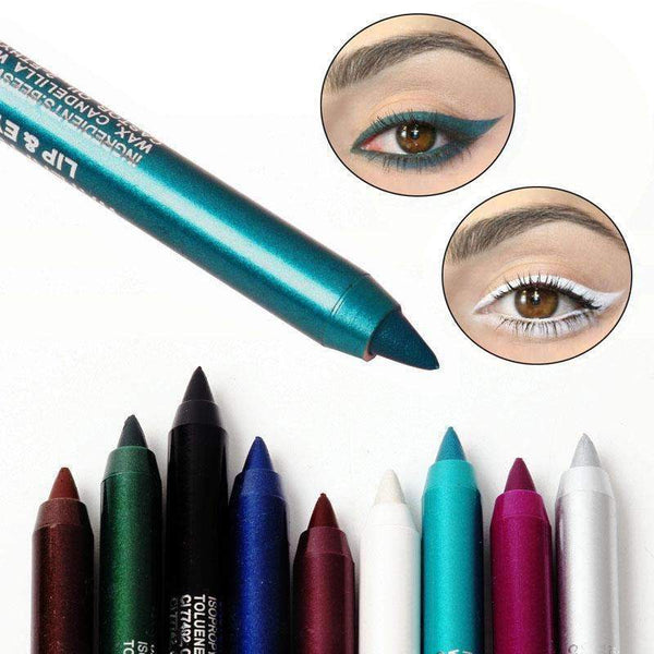 Women Eyes Makeup Tattoo Waterproof Pigment Color Eyeliner Pencils Gel Blue Purple White Eye Liner Pen-1-JadeMoghul Inc.