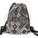 Women Fabric Backpack - Bohemian Chic Ethnic Drawstring Bag-NO 17-JadeMoghul Inc.