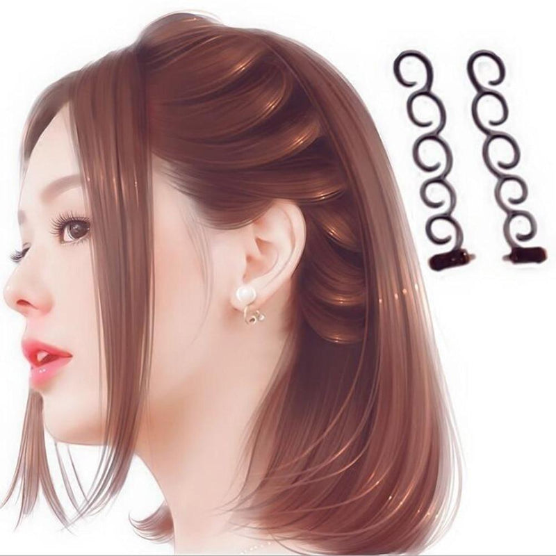 Women Fashion Flower Magic Hair Clip Bride Stylist Queue Twist Plait Hair Braid DIY Hairstyle Styling Hair Accessory JadeMoghul Inc. 