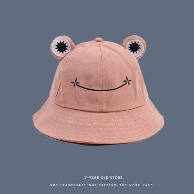 Women Fashion Frog Bucket Hat New Summer Hat Female Parent-Child Frog Fishing Cap Korean Wild Cute Sun Hat Big Eyes Bucket Hat AExp