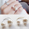Women Fashion Imitation Pearl Adjustable Ring-Resizable-Gold plated-JadeMoghul Inc.