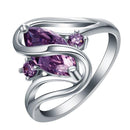 Women Fashion Luxury Vintage Black Gold Zircon Oval Ring-10-purple silver-JadeMoghul Inc.