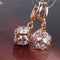 Women Fashion Silver/Gold Square Drop Earrings With Zircon Crystal-18k gold plated-JadeMoghul Inc.
