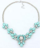 Women Fashion Statement Acrylic Rhinestone Collar Necklace-XL153blueAAA-JadeMoghul Inc.