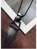 Women Fashionable Long Crystal / Tassel / Metal Necklace-Type 4-JadeMoghul Inc.