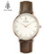 Women Fashionable Quartz Watch / Rose Gold Dress Casual Watch-BROWN ROSE WHITE-JadeMoghul Inc.