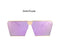 Women Fashionable Reflector Sunglasses In Square Shape With 100% UV 400 Protection-JT44 Gold purple-JadeMoghul Inc.