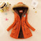 Women Faux Fur Collar Hooded Jacket-Orange-XXL-JadeMoghul Inc.