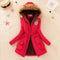 Women Faux Fur Collar Hooded Jacket-Red-XXL-JadeMoghul Inc.