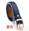 Women Faux Leather Animal Print/Solid Belt-Blue-JadeMoghul Inc.