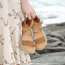 Women Faux Suede Sandals  Fashion Summer Shoes Woman Flat Sandals Rope Lace Up Gladiator Sandals Non-slip Beach Chaussures Femme JadeMoghul Inc. 