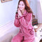 women flannel thick pajamas coral velvet home service long sleeved autumn and winter size winter warm suit lovely pyjamas women-5-L-JadeMoghul Inc.