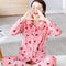 women flannel thick pajamas coral velvet home service long sleeved autumn and winter size winter warm suit lovely pyjamas women