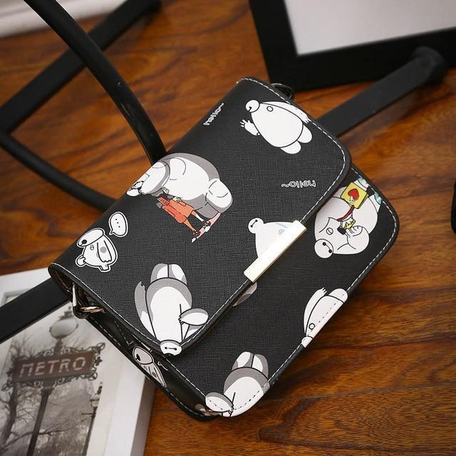 Women Floral leather Shoulder Bag Satchel Handbag Retro Messenger Bag Famous Designer Clutch Shoulder Bags Bolsa Bag Black White-black02-JadeMoghul Inc.