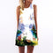 Women Floral Print Sleeveless Summer Chiffon Dress-picture color 19-S-JadeMoghul Inc.