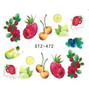 Women Food , Flower, Ice Cream Designs Nail Art Decal Sheet-STZ472-JadeMoghul Inc.
