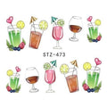 Women Food , Flower, Ice Cream Designs Nail Art Decal Sheet-STZ473-JadeMoghul Inc.