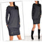 Women Full Sleeves Casual Jersey Fit Dress With Hidden Side Pockets-Black-S-JadeMoghul Inc.