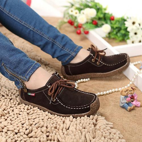 Women Genuine Leather Comfortable loafers/ Walking Shoes