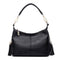 Women Genuine Leather Tote Bag With Tassel And Chain Detailing-Black-(20cm<Max Length<30cm)-JadeMoghul Inc.