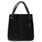 Women Genuine Split Suede Leather Tote Shoulder Bag-Black-China-JadeMoghul Inc.