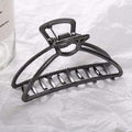 Women Girls Geometric Hair Claw Clamps Metal Hair Crab Moon Shape Hair Claw Clip Solid Color Hairpin Large Size Hair Accessories AExp