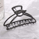 Women Girls Geometric Hair Claw Clamps Metal Hair Crab Moon Shape Hair Claw Clip Solid Color Hairpin Large Size Hair Accessories AExp