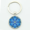 Women Glass Mandala Art Key Ring-ma11-JadeMoghul Inc.