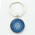 Women Glass Mandala Art Key Ring-ma14-JadeMoghul Inc.